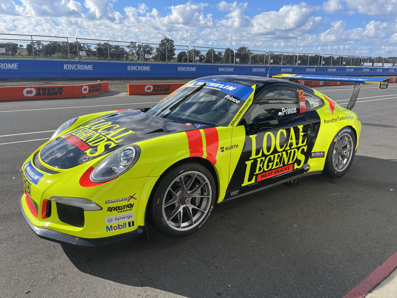 Test run with the Porsche GT3 at Winton. Courtney Prince Motor Sport, 2021.